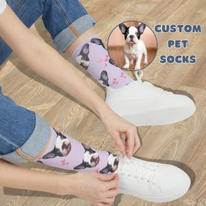 Personalized Dog Face Socks Custom Photo Socks with Fun Cute Designs The Perfect Unique Christmas Gift for Pet Lovers Moms and Dads