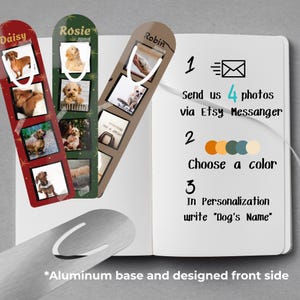Personalized Dog Photo Bookmark Custom Pet Lover Gift Unique Keepsake for Bookworms Dog Mom Accessories Perfect for Readers  Animal Lovers