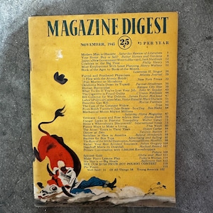 Magazine Digest November 1945 Vintage magazine, junk journal ephemera