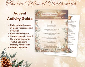 Zwölf weihnachtliche Geschenke Advent Maschenmarkierer