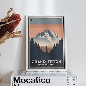 Grand Teton Nationalpark Poster - Digital Download