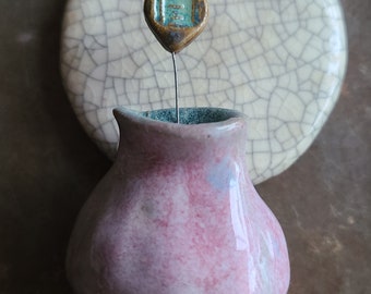 Blush / Ceramic Mini Vase  Pod