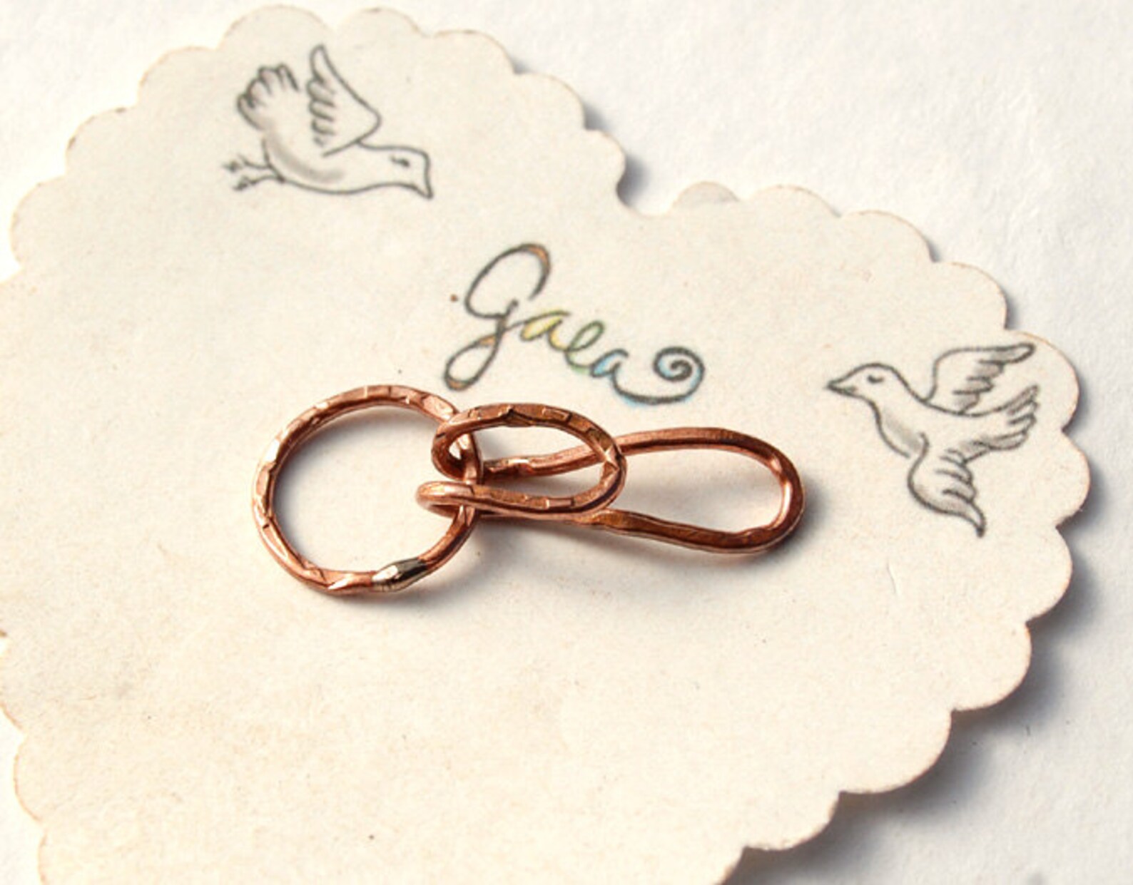 Hooked / Handmade Copper Hook and Eye Clasp Set / Made When Etsy