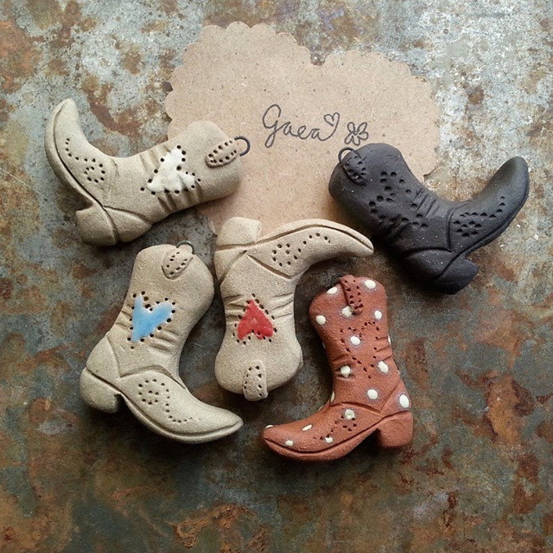 These Boots Are Made For / Ceramic Boot Pendant Pre-Order image 1