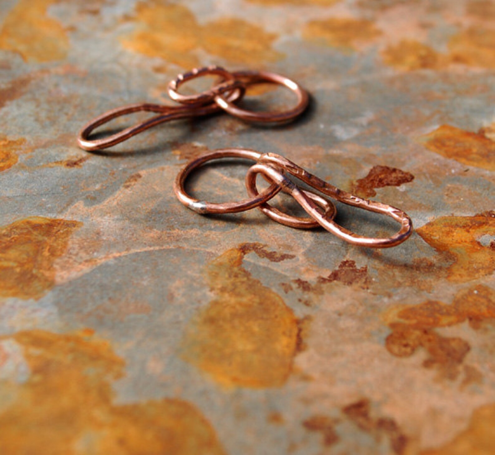 Hooked / Handmade Copper Hook and Eye Clasp Set / Made When Etsy