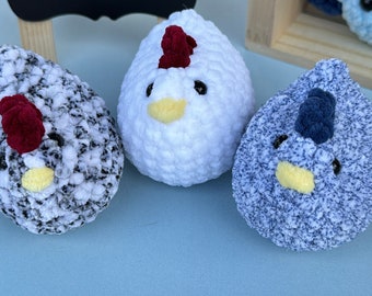 Pocket Sized Crochet Chickens