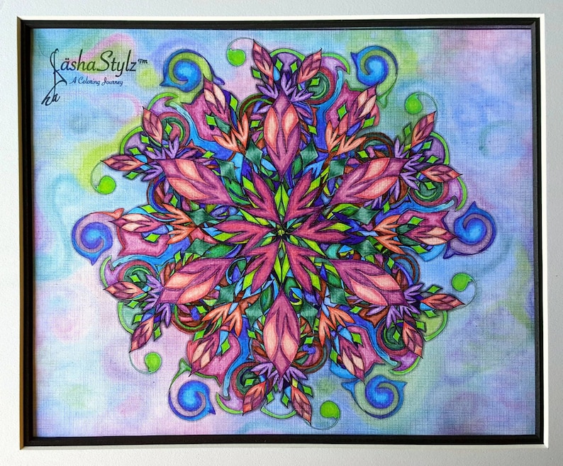 Frühling blühen zum Ausdrucken Mandala Malvorlagen Seite