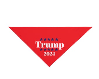 Bandana Trump 2024 pour chien, Bandana Pro Trump, Trump for President, Dogs for Trump, Make America Great Again, Keep America Great