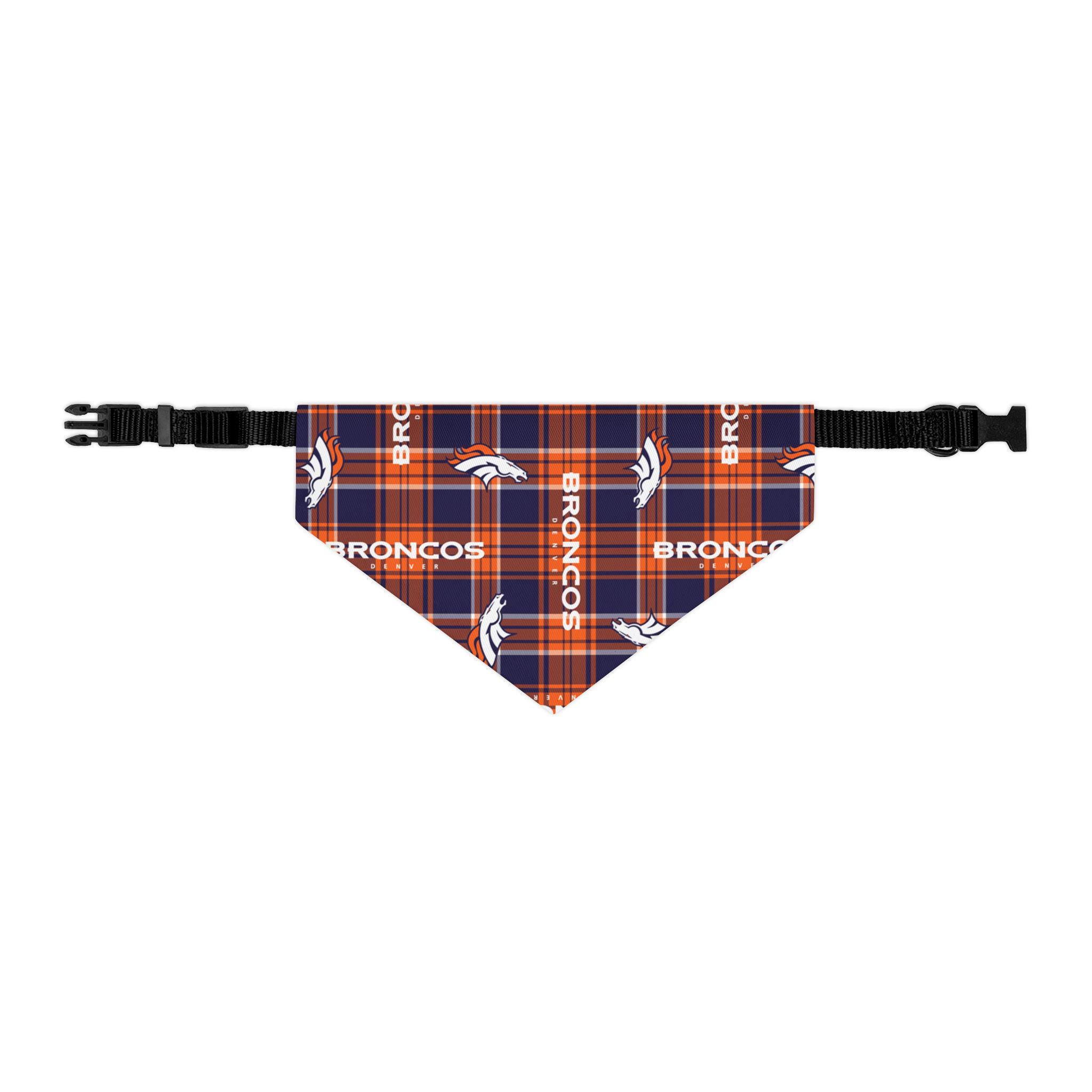 Denver Broncos Dog Bandana Broncos Dog Bandanna Collar Denver Broncos Pet Neckwear Pet Accessory Denver Broncos Football Etsy