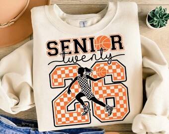 Senior 2026 Basket PNG: Design per sublimazione della laurea (download digitale)