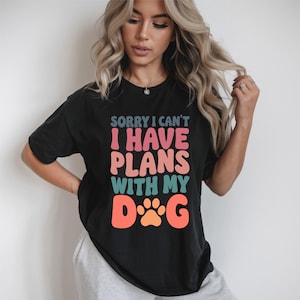 Lustige Hundemama SVG: &#39;Sorry I Can&#39;t&#39; Shirt Design (Digitaler Download)