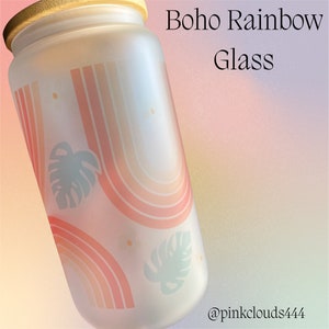 Verre bohème arc-en-ciel