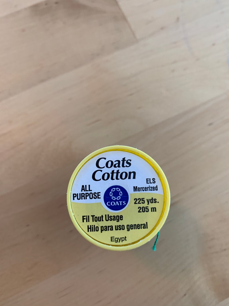 Coats & Clark Coats Cotton All Purpose Mercerized 225 yards Thread Green image 2