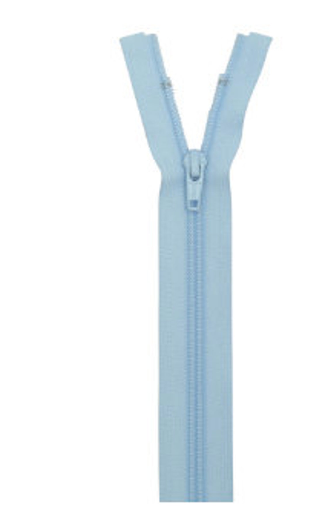 YKK Nylon Jacket Coil Separating Zipper 24 Inch Light Blue Etsy