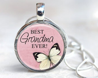 Grandma Pendant Necklace, Mother's Day Keepsake, Keychain Key Ring, Gift for Her