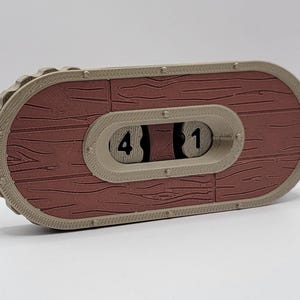 DND Life Counter Tracker – Wood Look HP Dial for Tabletop rpg, MTG, Board Games – Handheld Hit Point Counter for Dungeons and Dragons
