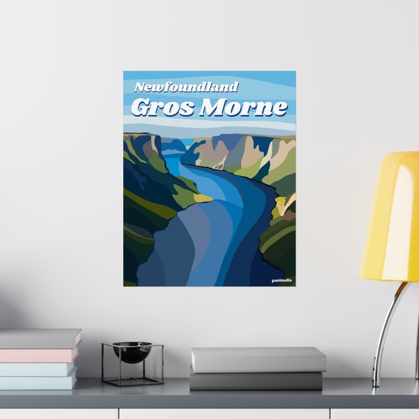 Elevate Your Décor with Gros Morne's Majesty: Premium Matte Poster Supporting Wildlife Conservation!