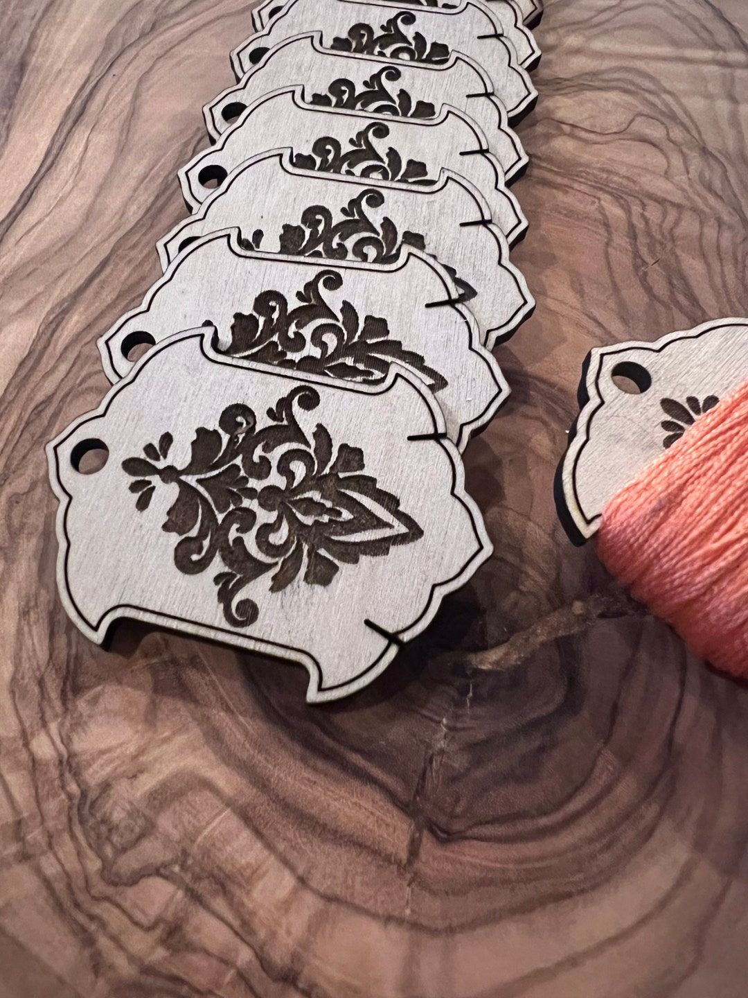 Wooden Floss Bobbins Etsy