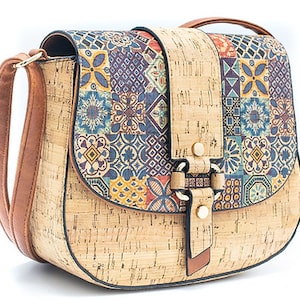 Bolso de corcho para mujer, bolso de corcho, bolso vegano, materiales naturales, bolso ecológico, bolso de piel, bolso de hombro, bolso con estampado de corcho natural