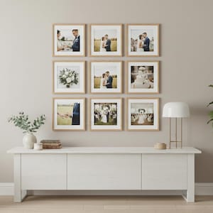 Modern 9-Piece Gallery Wall Frame Set, Minimalist Home Decor