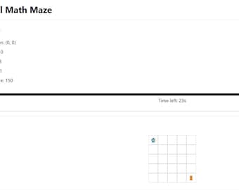 Juego educativo en línea Magical Math Maze