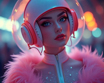 Paquete de 10 pósteres digitales de Pop Art Girls (18 x 24 pulgadas)