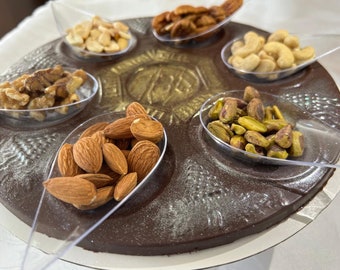 Chocolate Passover Seder Plate, Keara Parve, Only for pick up in Tampa, FL