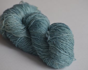 Sea Blue vii, Millspun Longwool Fingering 3-Ply Yarn, Naturally Dyed