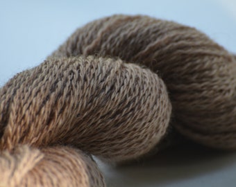 Walnut v.11  Farm Grown, Millspun Longwool Fingering 2-Ply Yarn