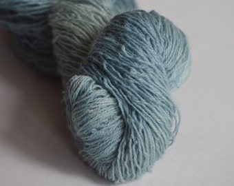 Light Blues vii, Millspun Longwool Fingering 3-Ply Yarn, Naturally Dyed