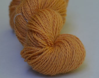 Light Orange Farm Grown, Millspun Longwool II Yarn