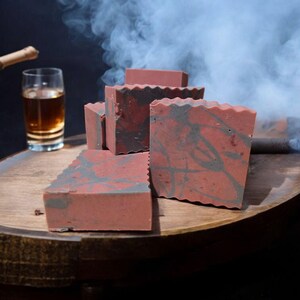 Torched cherry soap - Mens soap - handmade soap- handcrafted soap - masculine soap