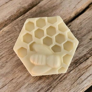 Solid lotion Bar / Beeswax and Shea Lotion / Honeybee Lotion / All Natural Lotion/ Bee Lotion Bar