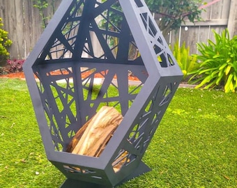Welded Steel Fire Pit: Heavy Duty Outdoor Cooking, Made in USA