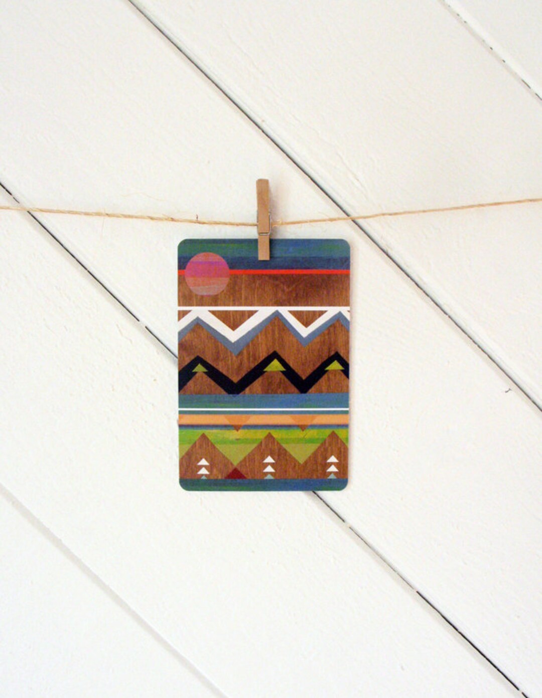 Geometry Postcard Desert Geometry Art Postcard - Etsy