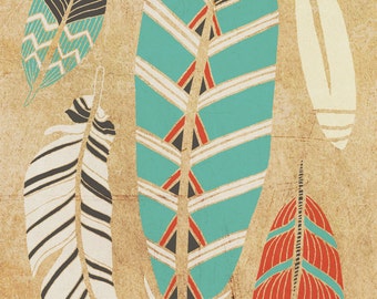 Tribal Feather Art Print