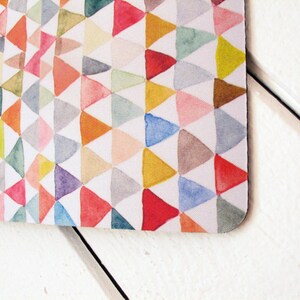 mousepad / Mouse Pad / Mat Watercolor Triangles Tapestry image 2