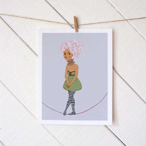 Tight Rope Walker Print