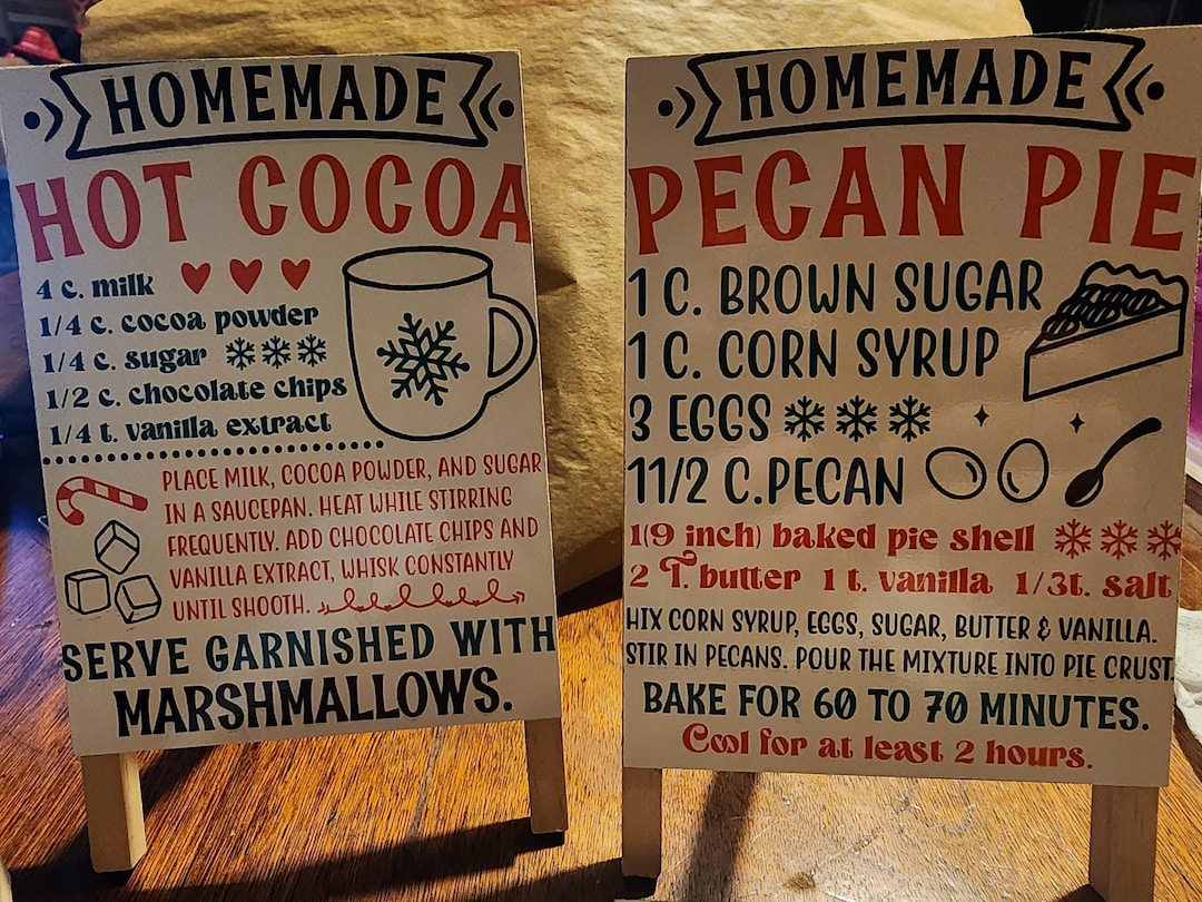 Recipe Signs - Etsy