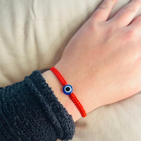 Bracelet Porte-bonheur Homme En Cuir - Amulette Contre Le Mauvais œil, Style Chakra