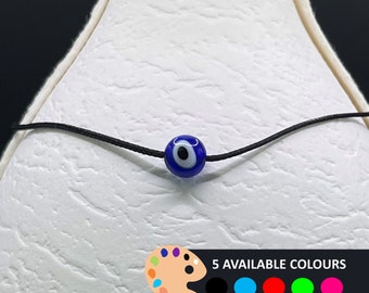 Evil Eye Bracelet: Make Your Wish with our Unisex Friendship Band in 5 Colors. Protect & Prosper. Perfect Gift Idea! Simple Nazar Bracelet