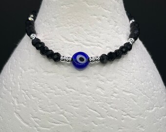 Evil Eye Armband: Nazar Boncuk Crystal Bead Gevlochten Armband, Unisex Charm Sieraden, Handgemaakte Accessoires, Wereldwijde verzending, Cadeau Idee