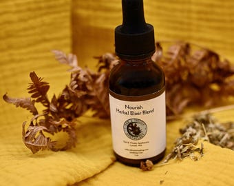 Mezcla de elixir herbal nutritivo, tónico para aliviar el estrés, apoyo digestivo, bienestar herbal natural