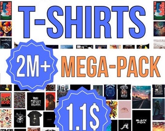 2M+ Mega Bundle Special | T-Shirt Graphic Designs | Print on Demand, Various Themes, High Quality Graphics, Editable | svg png jpg eps dxf