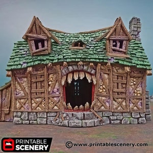 Haus Mimic House Tabletop Terrain: Fantasy RPG Miniatur, Shadowfey Ruins