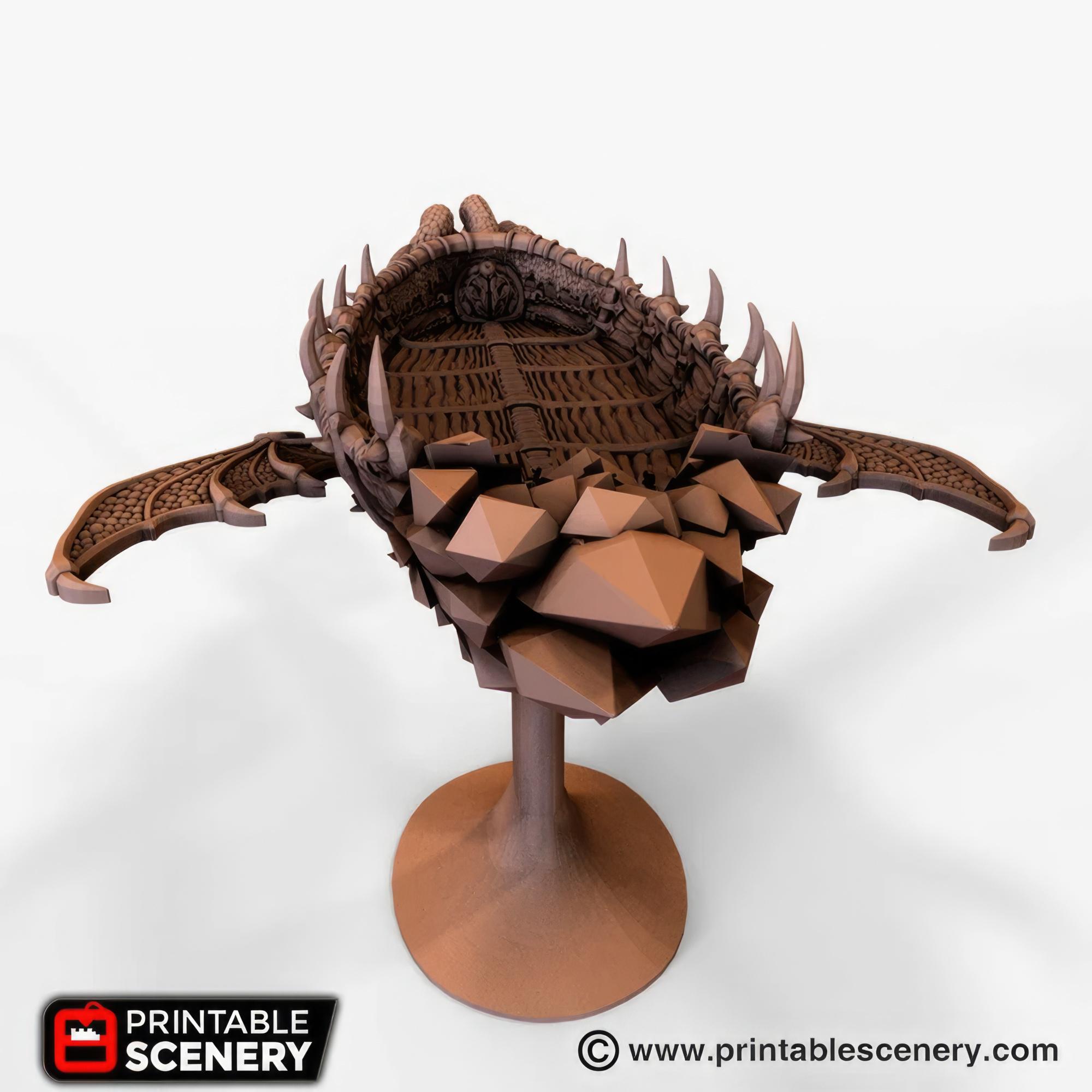 Eldritch Rocketship Void Squid Ship: Scourge Flyer, Dark Eldritch Fantasy, Tabletop ...