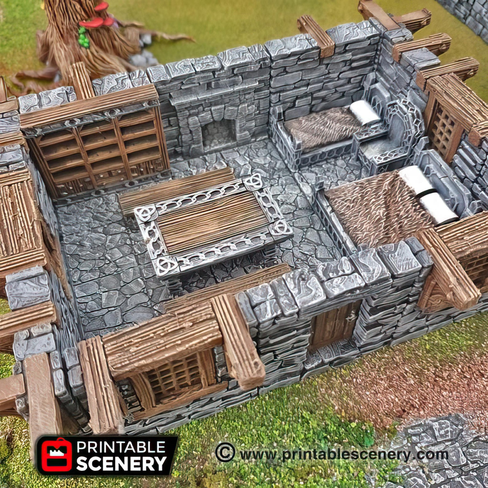 Modular Tile Set Terrace Houses Tile Set: Modular Tabletop Terrain, Openlock Building ...