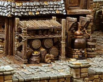 Rum Distillery: Tabletop RPG Scenery - 3D Printed Furniture