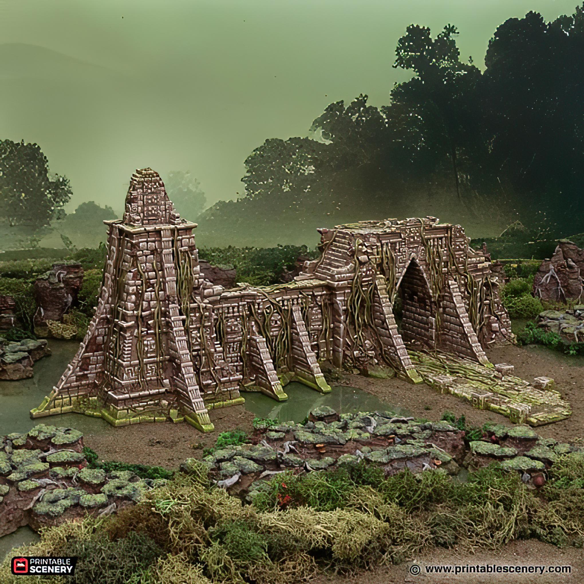 Rpg Fort Bamboo Fort Walls: Tribal Barricade, Tabletop RPG Terrain, Swamp or ...