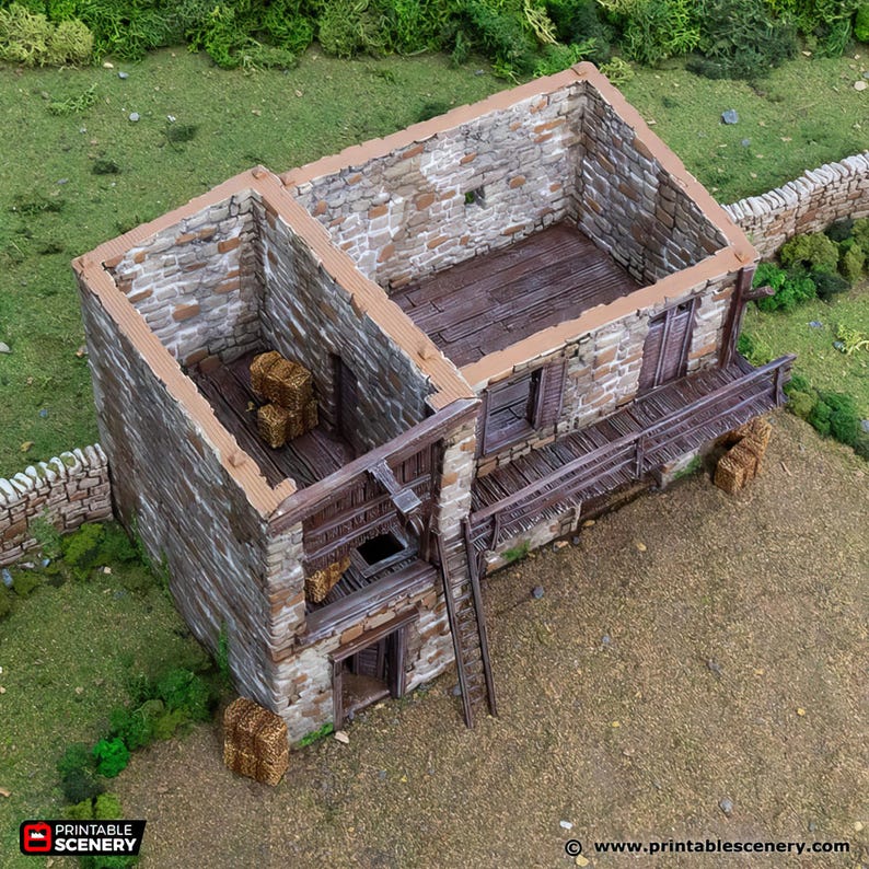 Rpg Stables Stables Tabletop Building: Medieval Wargaming Terrain, Fantasy or ...